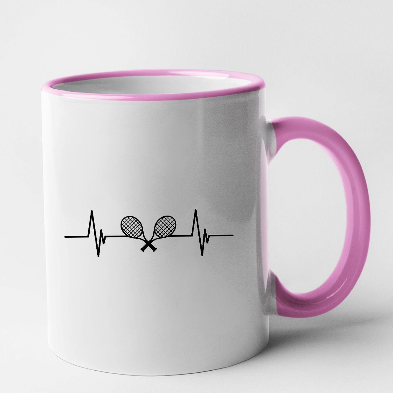 Mug Rythme cardiaque tennis Rose