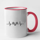 Mug Rythme cardiaque tennis Rouge