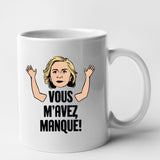 Mug Vous m'avez manqué Blanc