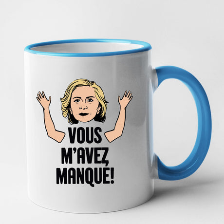 Mug Vous m'avez manqué Bleu