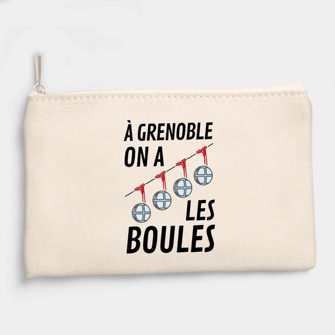 Pochette À Grenoble on a les boules Beige