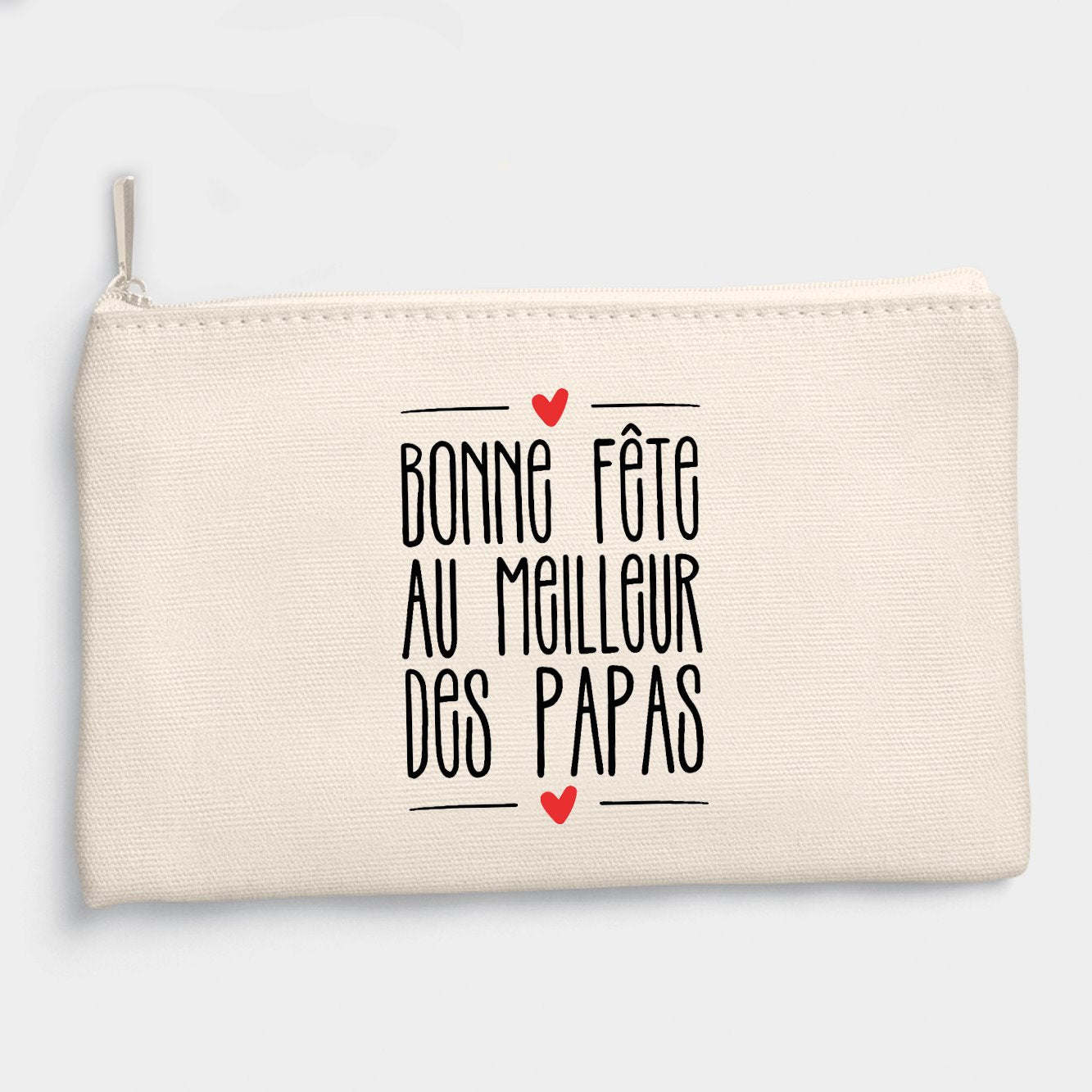 Pochette Bonne fête au meilleur des papas Beige