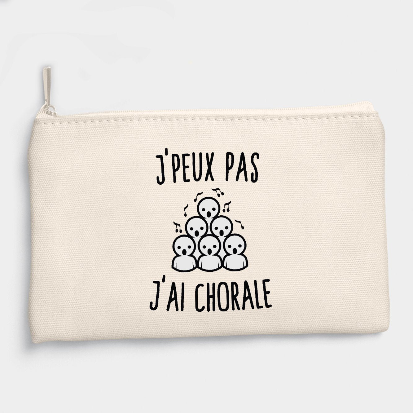 Pochette J'peux pas j'ai chorale Beige