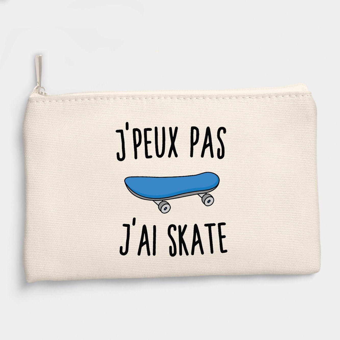 Pochette J'peux pas j'ai skate Beige