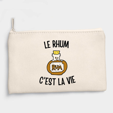 Pochette Le rhum c'est la vie Beige