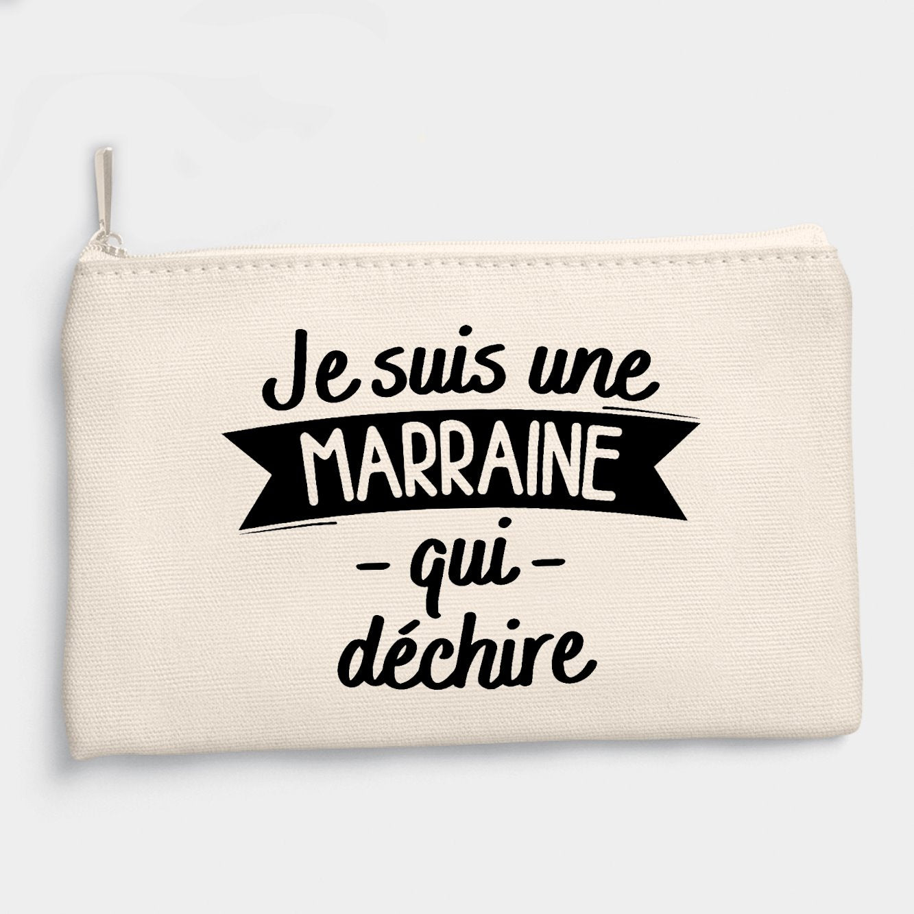 Pochette Marraine qui déchire Beige