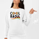 Sweat Adulte Cool Raoul Blanc