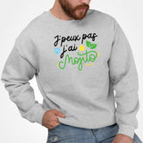 Sweat Adulte J'peux pas j'ai mojito Gris