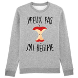 Sweat Adulte J'peux pas j'ai régime 