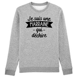 Sweat Adulte Marraine qui déchire 