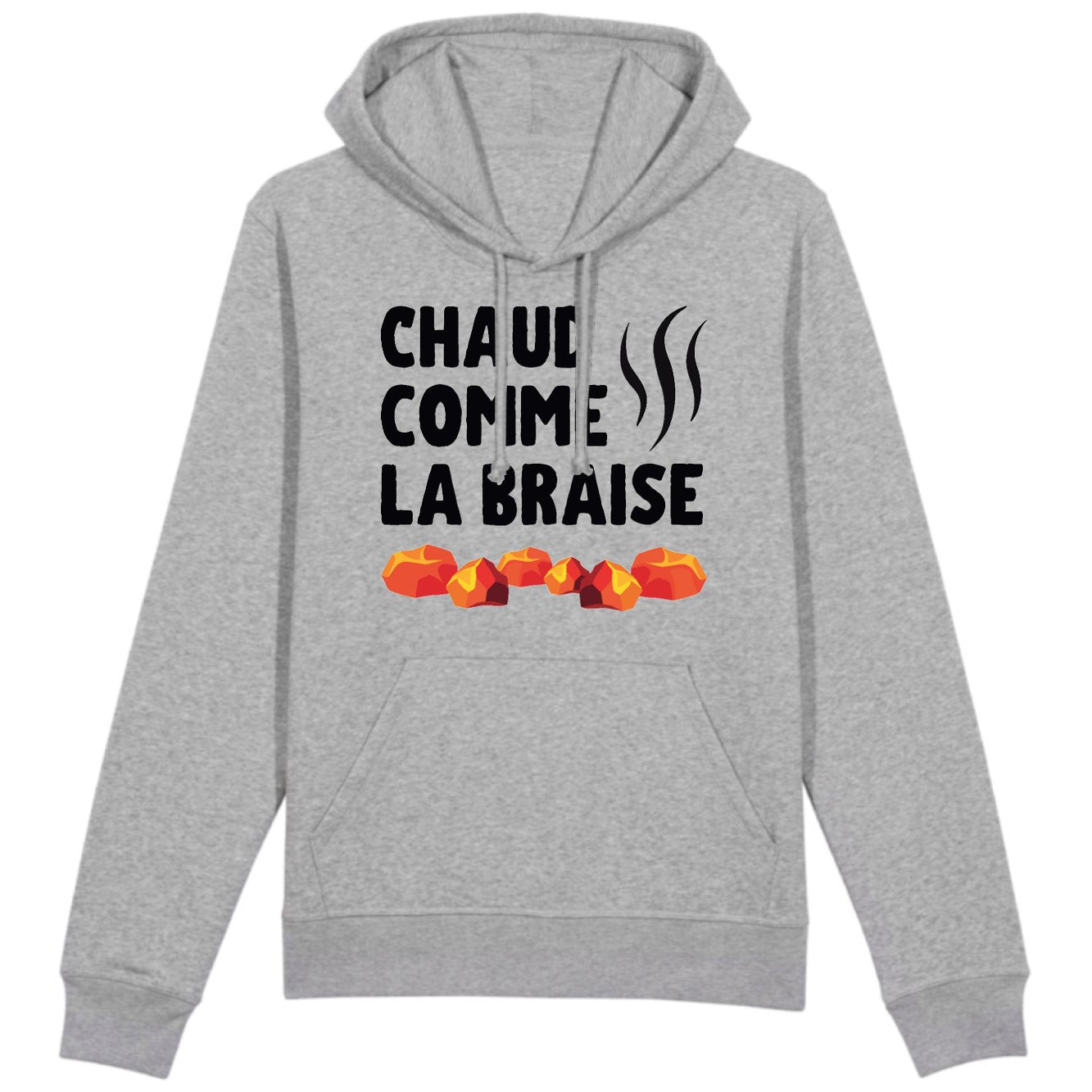 Sweat Capuche Adulte Chaud comme la braise 