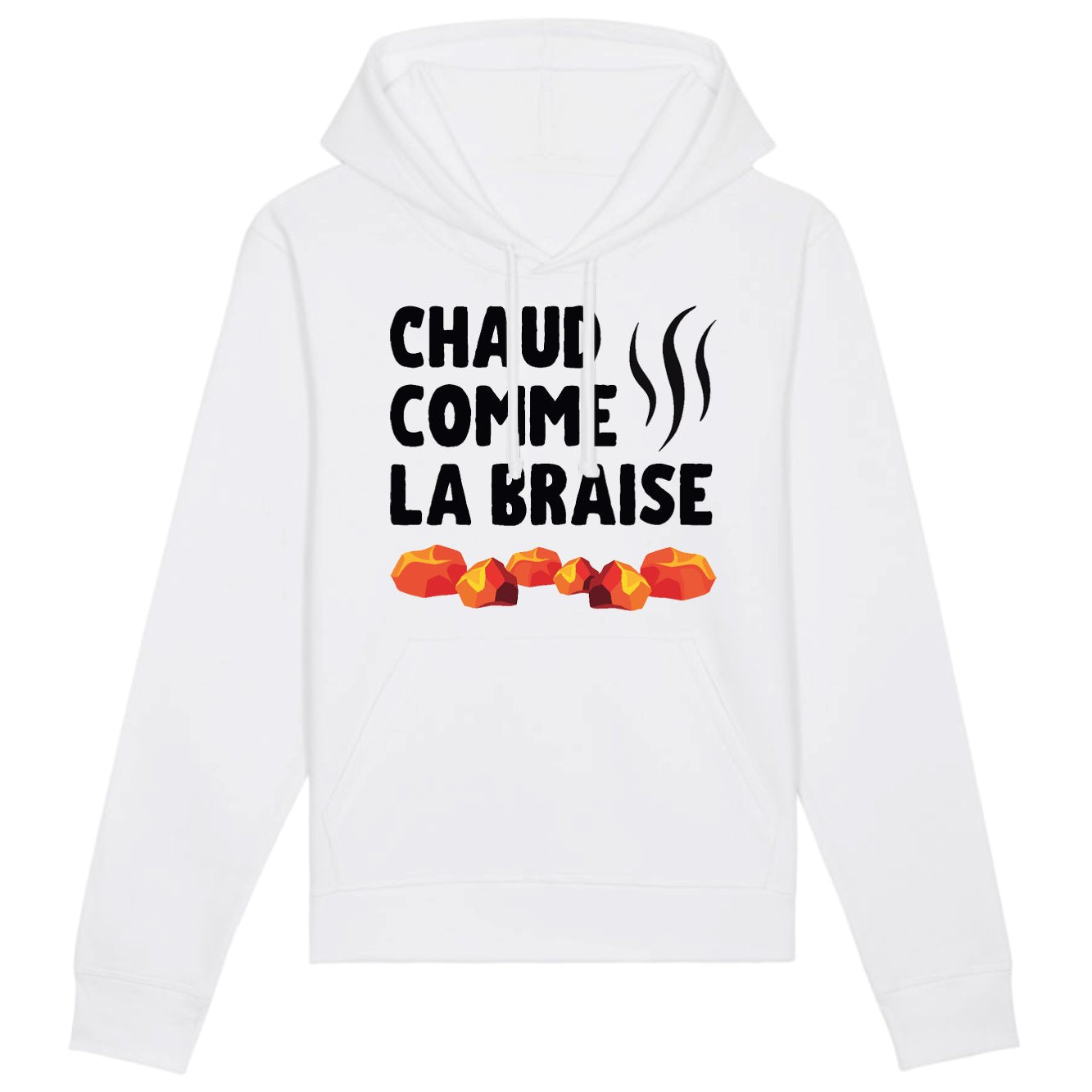 Sweat Capuche Adulte Chaud comme la braise 