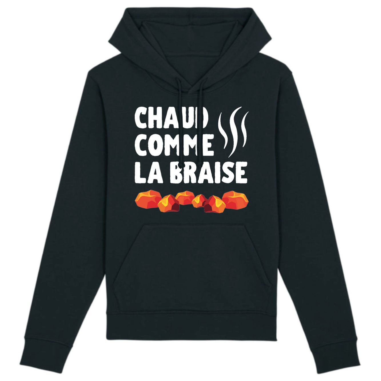 Sweat Capuche Adulte Chaud comme la braise 