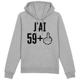 Sweat Capuche Adulte J'ai 60 ans 59 + 1 