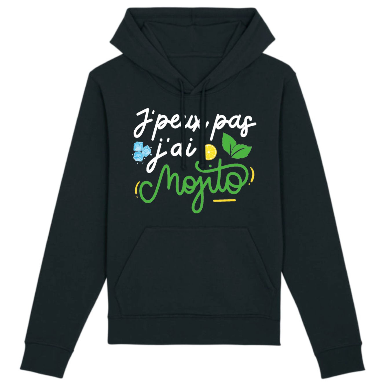 Sweat Capuche Adulte J'peux pas j'ai mojito 