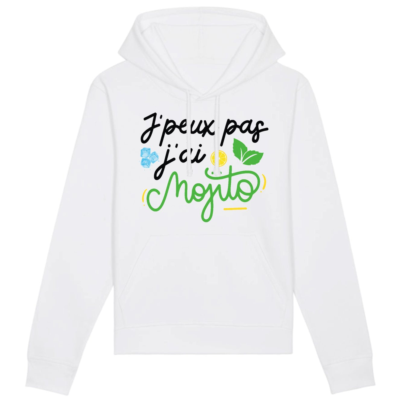 Sweat Capuche Adulte J'peux pas j'ai mojito 