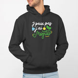 Sweat Capuche Adulte J'peux pas j'ai mojito Noir