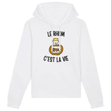 Sweat Capuche Adulte Le rhum c'est la vie 