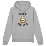 Sweat Capuche Adulte Le rhum c'est la vie 