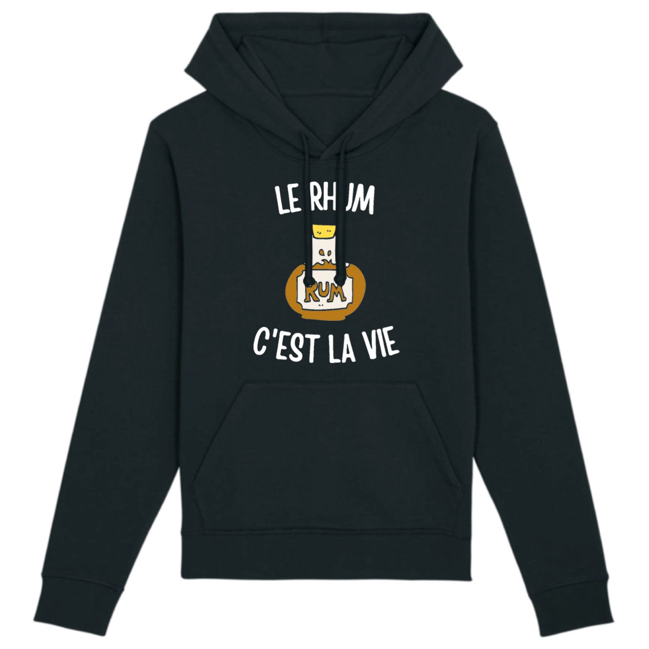 Sweat Capuche Adulte Le rhum c'est la vie 