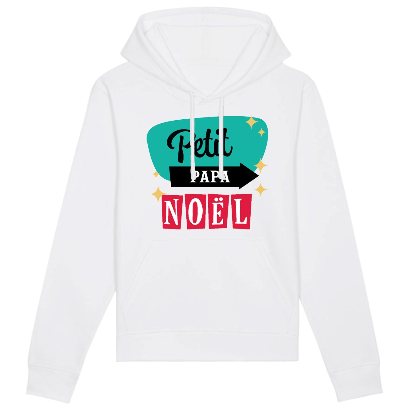 Sweat Capuche Adulte Petit Papa Noël 