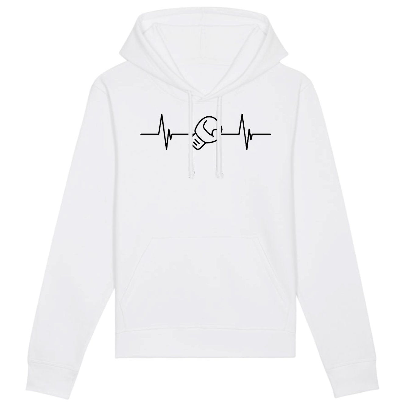 Sweat Capuche Adulte Rythme cardiaque boxe 