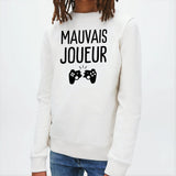 Sweat Enfant Mauvais joueur Blanc