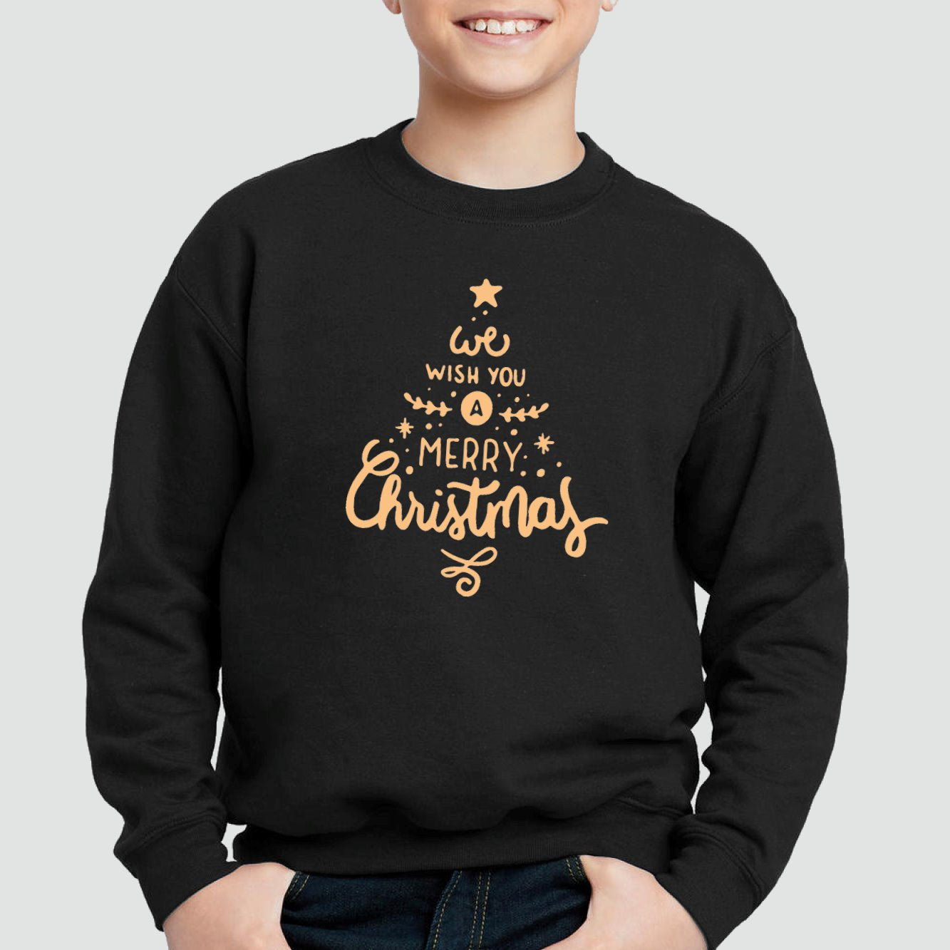 Sweat Enfant Merry Christmas Noir