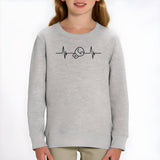 Sweat Enfant Rythme cardiaque boxe Gris