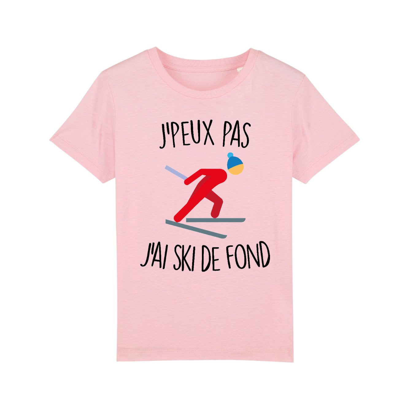 T-Shirt Enfant J'peux pas j'ai ski de fond 