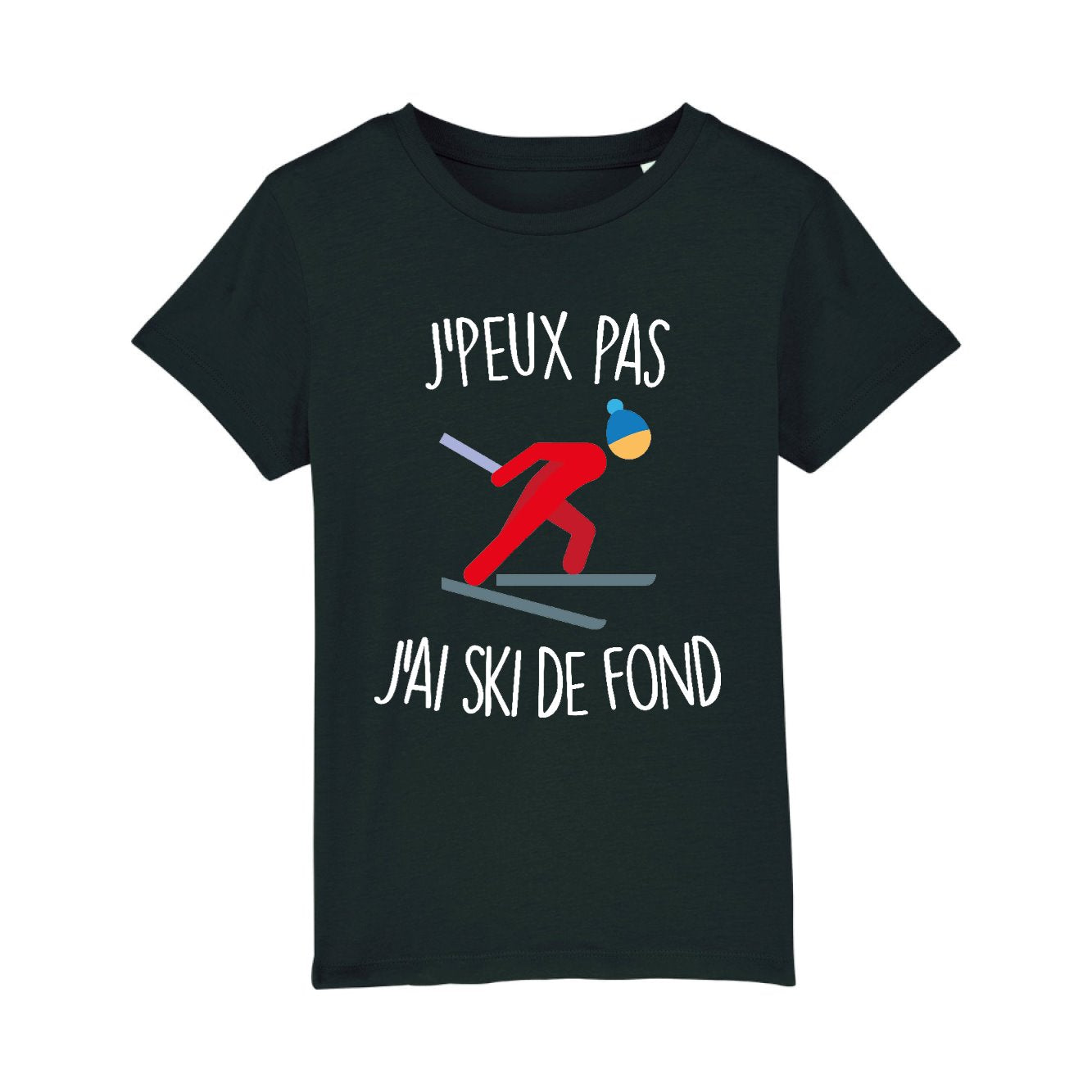 T-Shirt Enfant J'peux pas j'ai ski de fond 