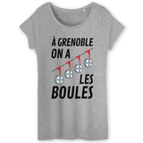 T-Shirt Femme À Grenoble on a les boules 