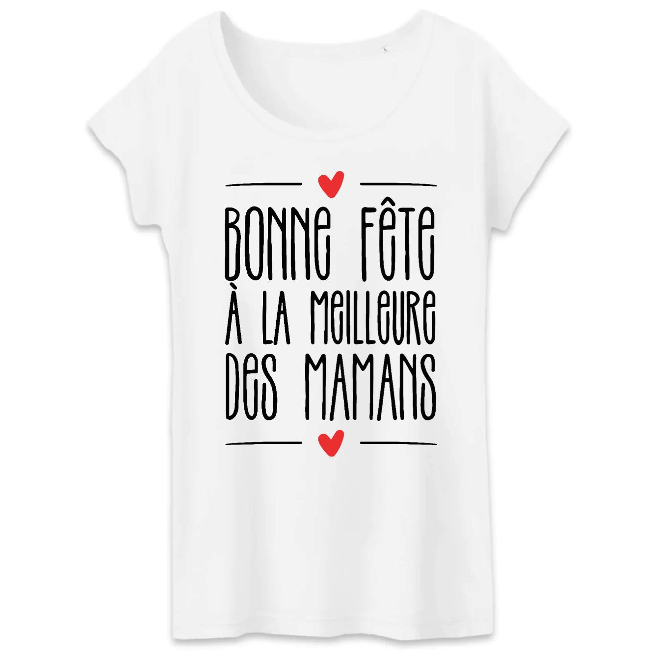 T-Shirt Femme Bonne fête à la meilleure des mamans 