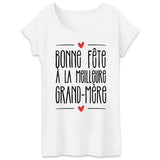 T-Shirt Femme Bonne fête à la meilleure grand-mère 