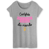 T-Shirt Femme Certifiée meilleure maman du monde 