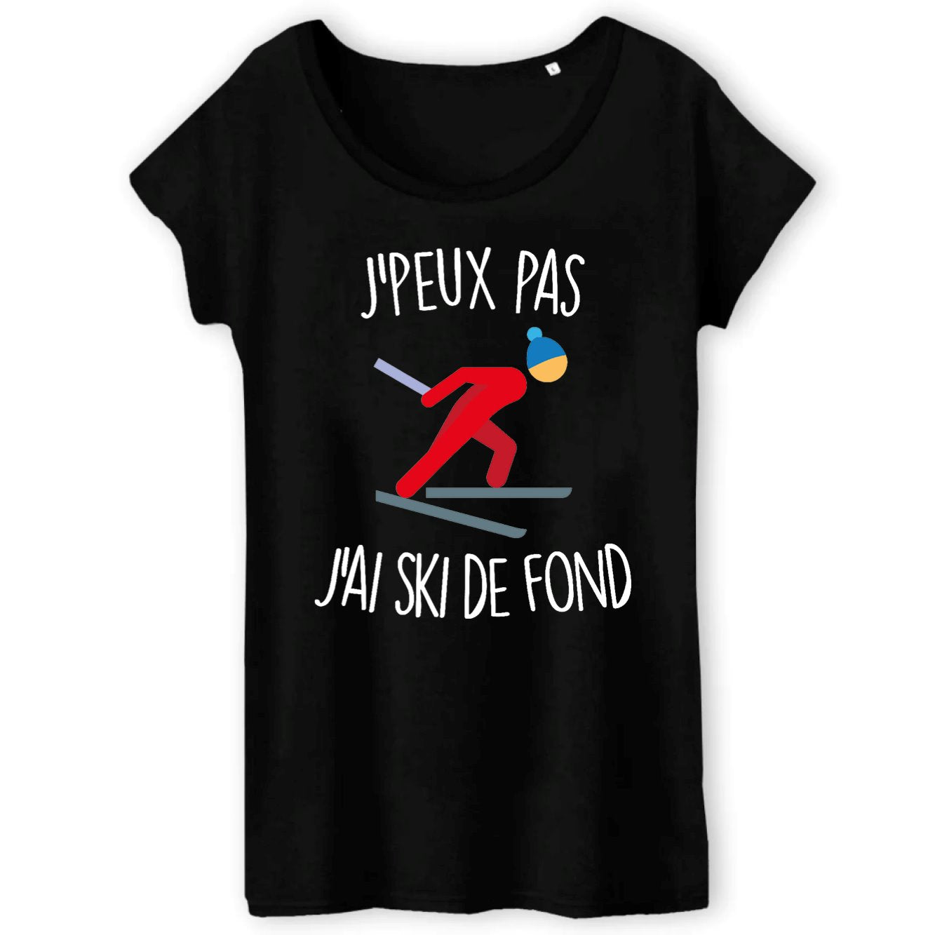 T-Shirt Femme J'peux pas j'ai ski de fond 