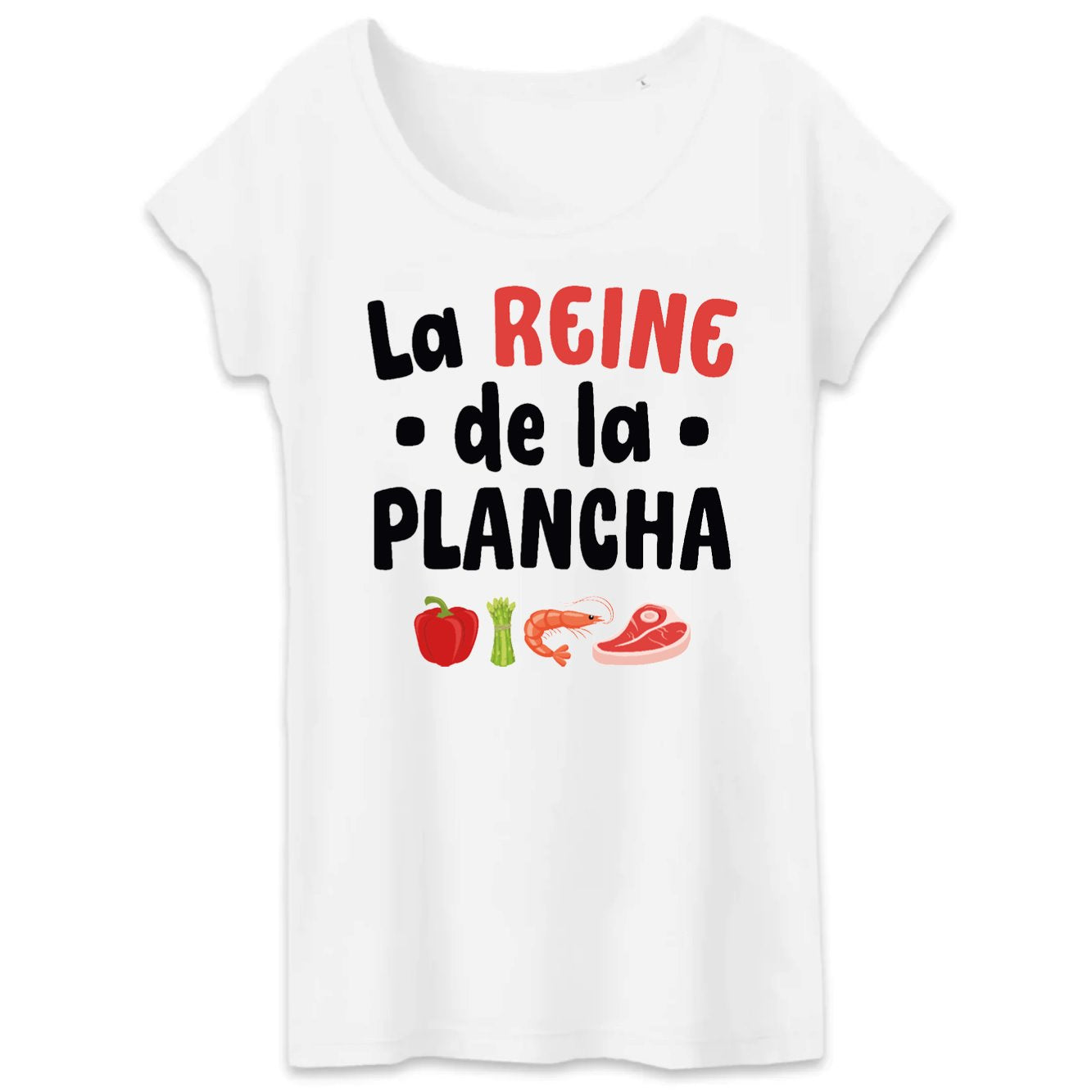 T-Shirt Femme La reine de la plancha 