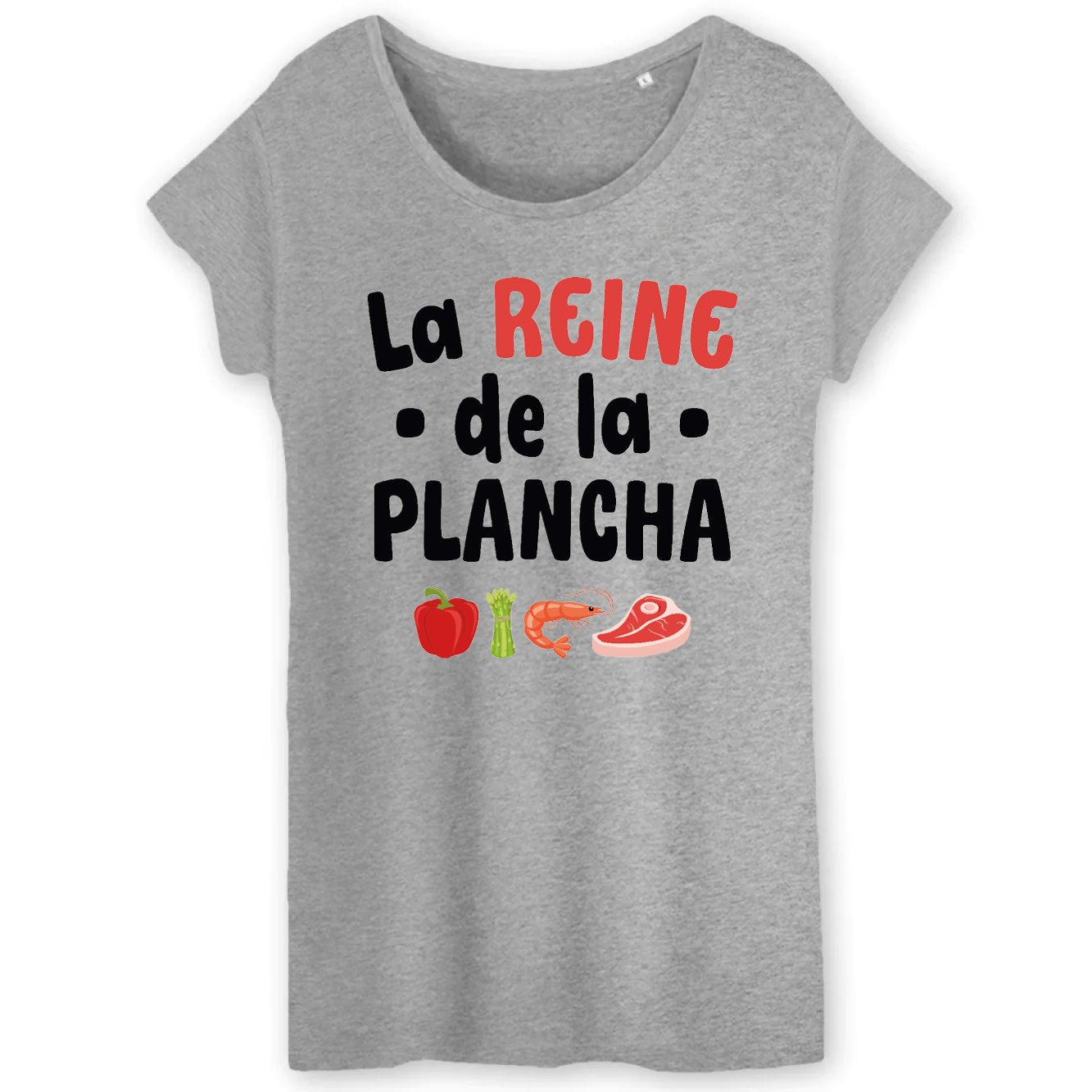 T-Shirt Femme La reine de la plancha 