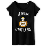 T-Shirt Femme Le rhum c'est la vie 