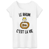 T-Shirt Femme Le rhum c'est la vie 