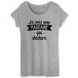 T-Shirt Femme Marraine qui déchire 