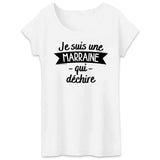 T-Shirt Femme Marraine qui déchire 