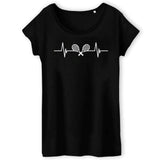 T-Shirt Femme Rythme cardiaque tennis 