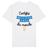 T-Shirt Homme Certifié meilleur papa du monde 