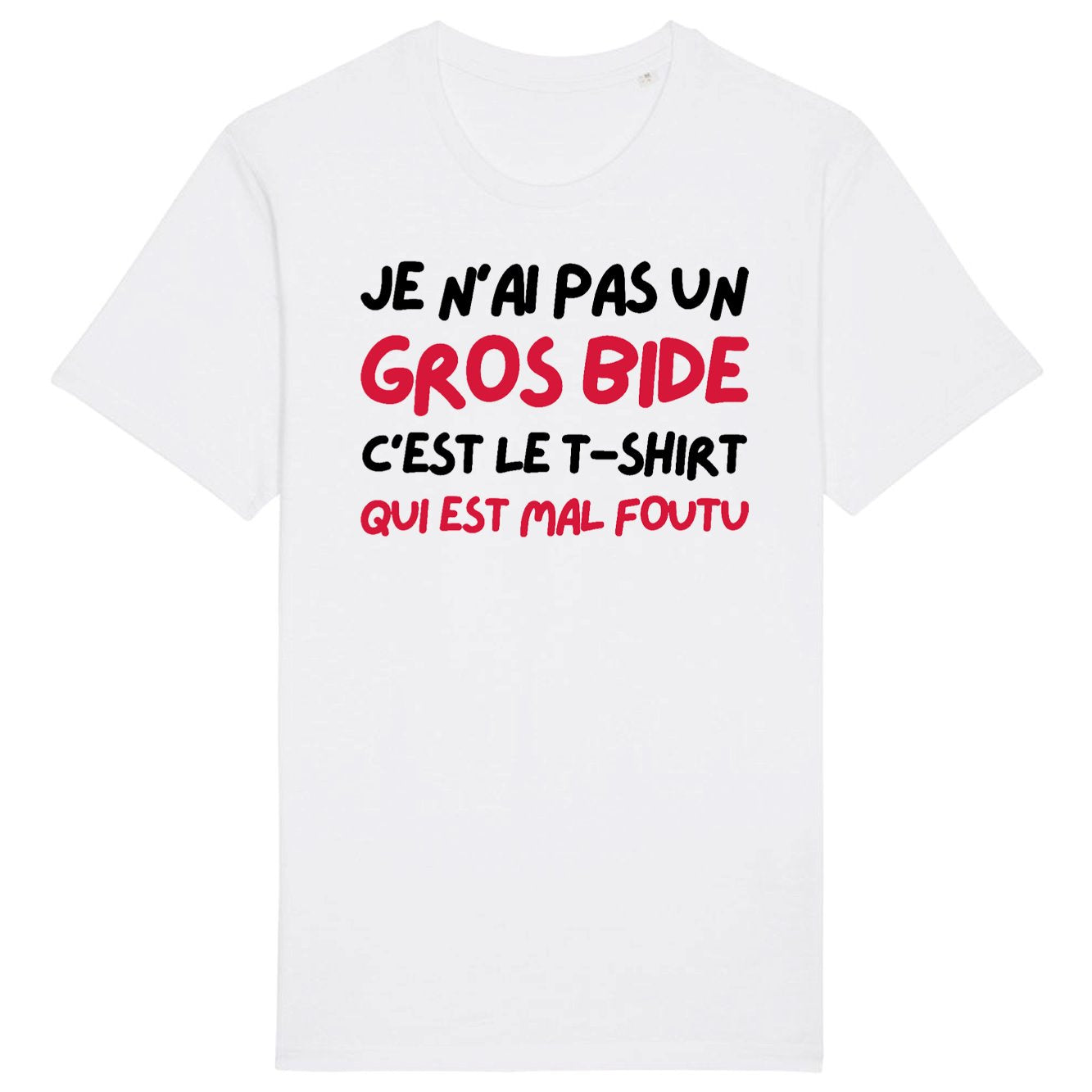 T-Shirt Homme Je n'ai pas un gros bide 