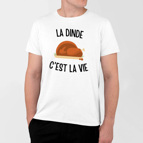 T-Shirt Homme La dinde c'est la vie Blanc