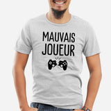 T-Shirt Homme Mauvais joueur Gris