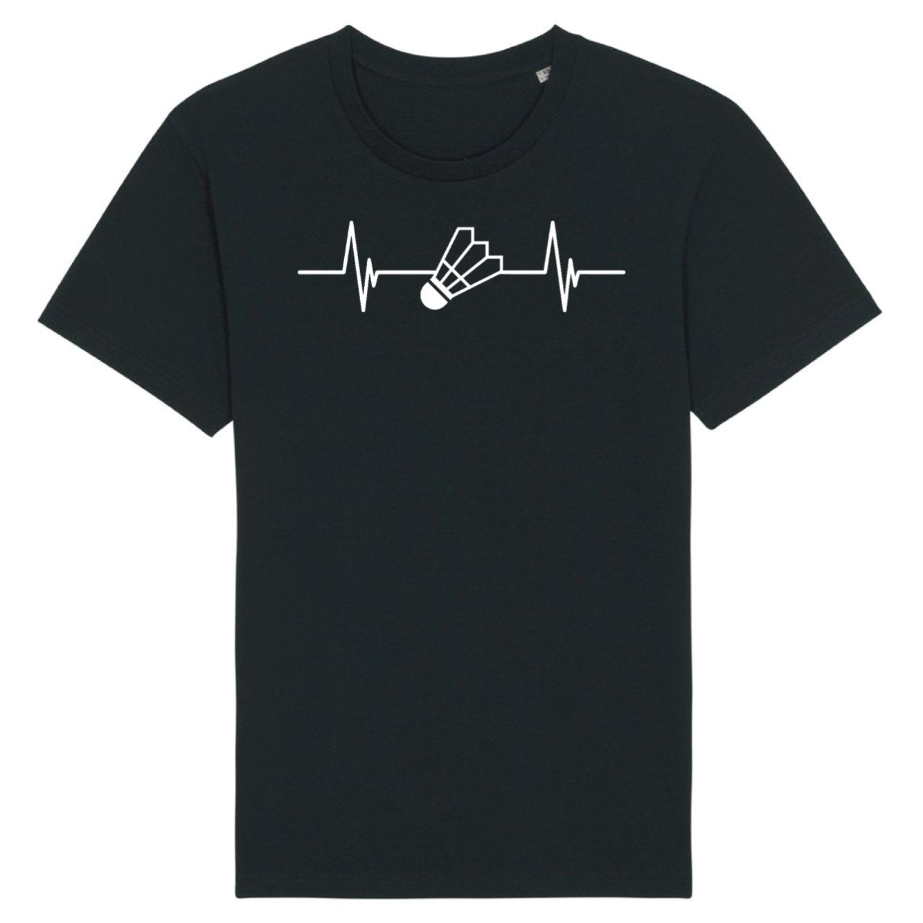 T-Shirt Homme Rythme cardiaque badminton 