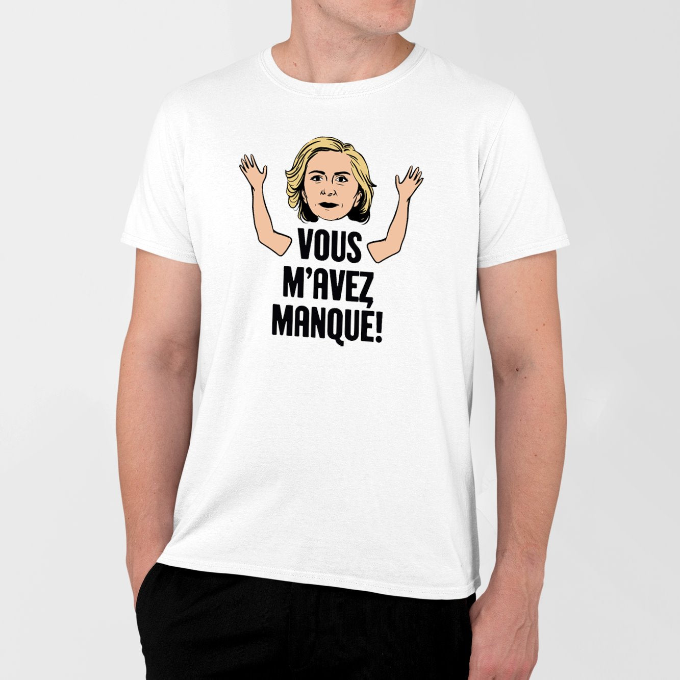 T-Shirt Homme Vous m'avez manqué Blanc