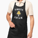 Tablier La raclette c'est la vie Noir